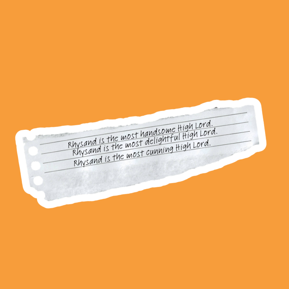 Rhysand Handwriting - Vinyl Sticker