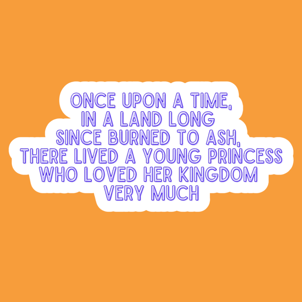 Once upon a time - Vinyl Sticker