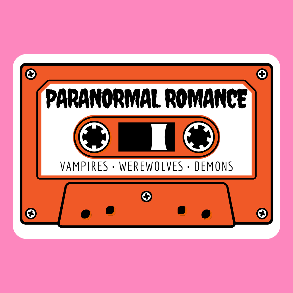 Paranormal romance cassette - Vinyl Sticker