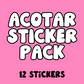 ACOTAR Sticker Pack (12 Stickers)