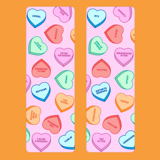 ACOTAR Candy Hearts - Bookmark