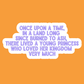 Once upon a time - Vinyl Sticker