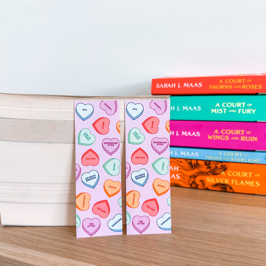 ACOTAR Candy Hearts - Bookmark