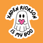 Xaden is my boo - Vinyl Sticker