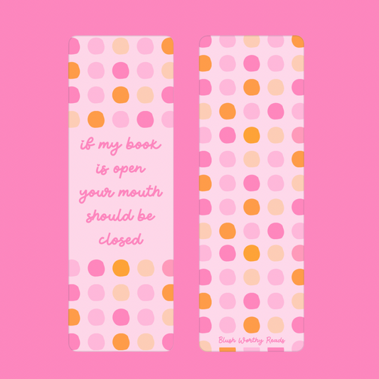 Book Open, Mouth Closed - Bookmark