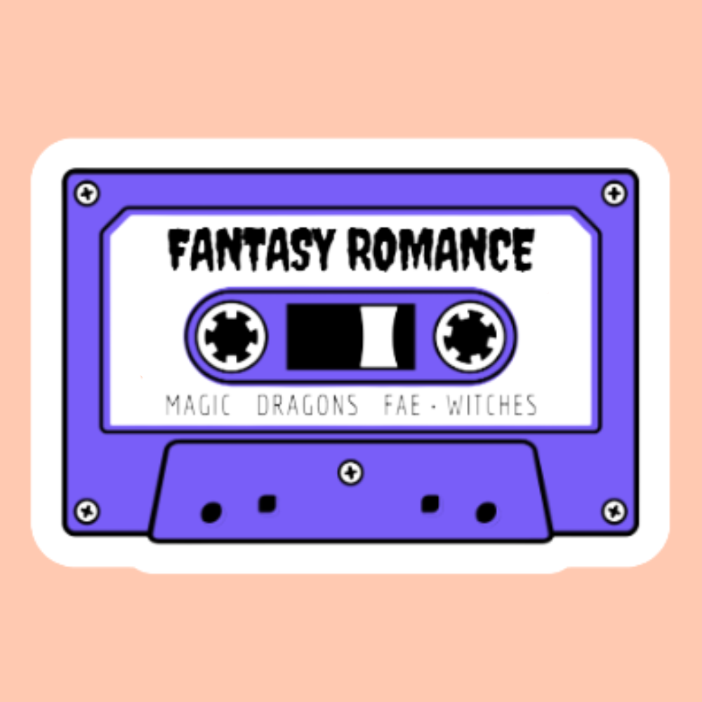Fantasy romance cassette - Vinyl Sticker