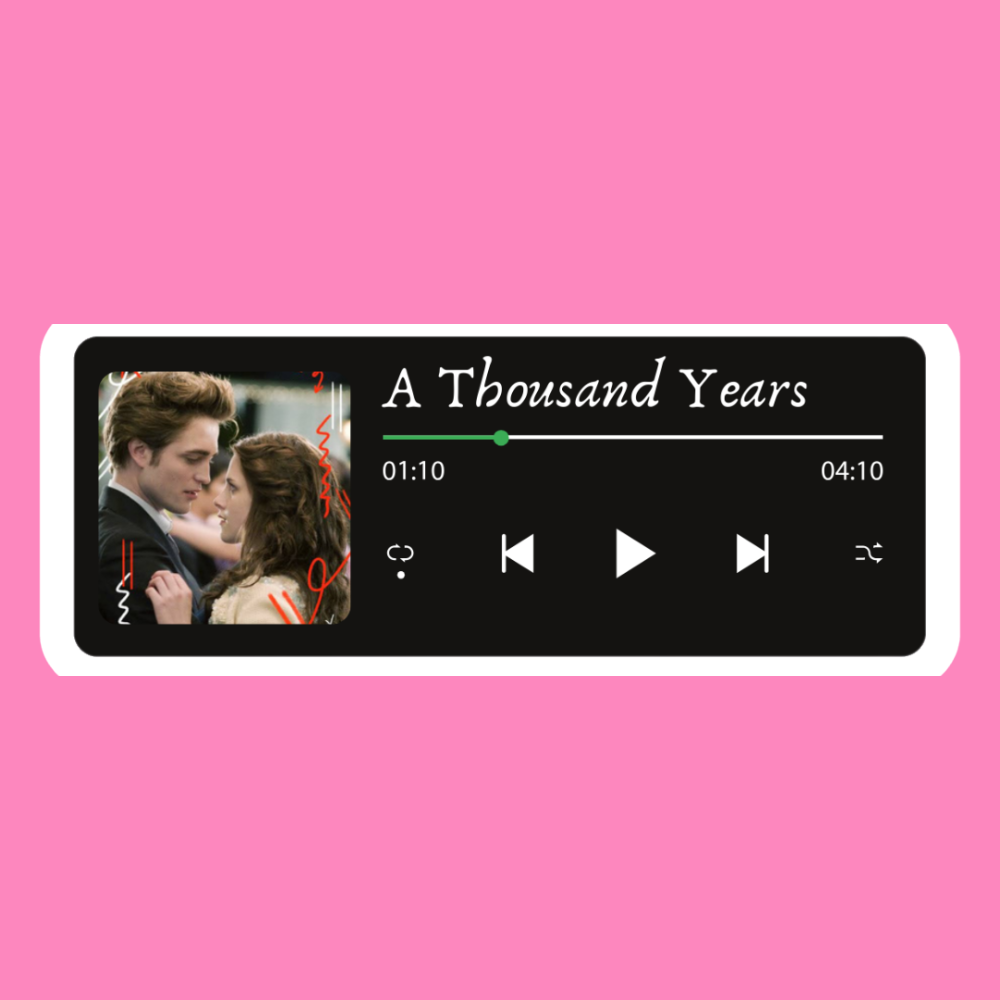 A thousand years - Vinyl Sticker