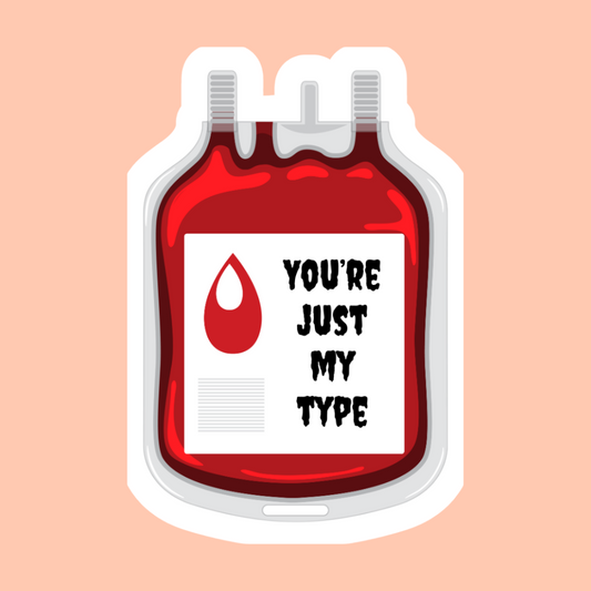 Just my type - Vinyl Sticker