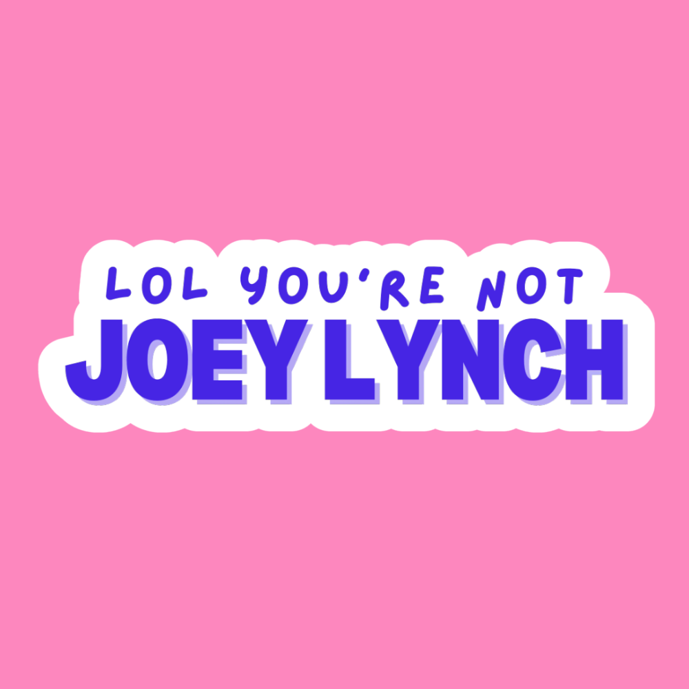 Lol you’re not Joey- Vinyl Sticker