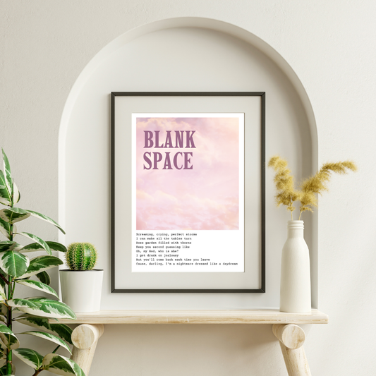 Blank Space - Digital Print