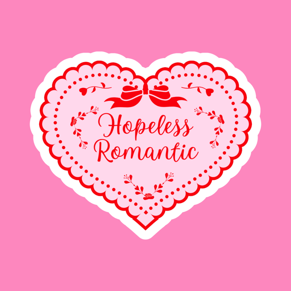 Hopeless Romantic - Vinyl Sticker