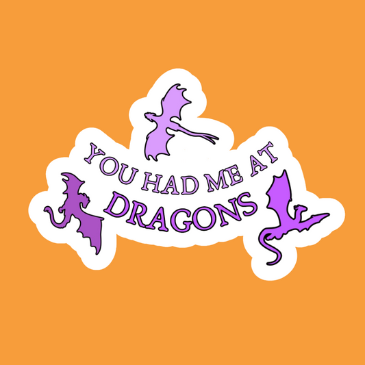 You had me at dragons - Vinyl Sticker