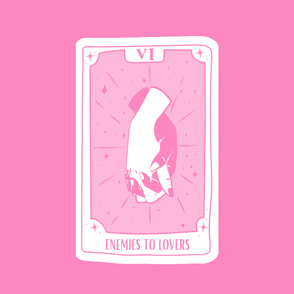 Enemies to lovers tarot - Vinyl Sticker