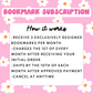 Monthly Bookmark Subscription